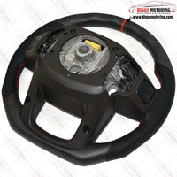 Custom Matte Carbon Flat Bottom Steering Wheel Fits 19-24 GM Truck