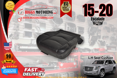 15-20 Factory Oem Cadillac Escalade Left Driver Side Seat Cushion | Black