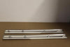 2007-2013 Gm Door Sill Plates Brushed Stainless Steel Front W/ Logo