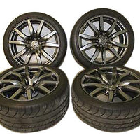 12-15 Gtr R35 Oem 20" Rays Wheels & Dunlop Tires Runflat Very Good Set Nice 12K - BIGGSMOTORING.COM