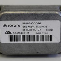2002-2007 Toyota Sequoia Stability Yaw Rate Turn Sensor 89183-Oc020 - BIGGSMOTORING.COM