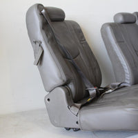 00-06 GREY Leather 3RD SEAT SEATS ESCALADE TAHOE YUKON 04 BACK SEAT LIGHT PEWTER