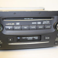 2006 LEXUS GS300 MARK LEVINSON 6 DISC CHANGER CD CASSETTE PLAYER 86120-30C80-C0 - BIGGSMOTORING.COM