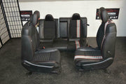 12-14 Dodge Avenger RT Black Red SEATS SET FRONT AND REAR R/T Embroidery - BIGGSMOTORING.COM