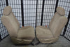 2007-2013 Toyota Tundra 40/20/40 Front Seats W/ Airbag Manual Tan Cloth Jumpseat