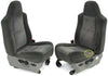 1999-2010 Ford F250 F350 Front Driver & Passenger Side Seats Gray Cloth - BIGGSMOTORING.COM