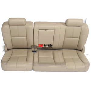 2007-2014 Chevy Tahoe Suburban Silverado 2nd Row Factory OEM Seats | Tan Leather