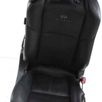 2003-2006 Infiniti G35 Coupe Front Passenger  Power Black Leather Seat Complete - BIGGSMOTORING.COM