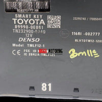 2017-2020 Toyota Highlander Smart Key  Keyless Entry Computer Module 89990-0E081