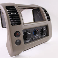 2004-2007 NISSAN XTERRA A/C HEATER CLIMATE CONTROL RADIO BEZEL 68260 EA100 - BIGGSMOTORING.COM