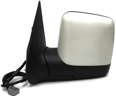 2003-2005 Lincoln Aviator Driver Left Side Power Door Mirror White - BIGGSMOTORING.COM