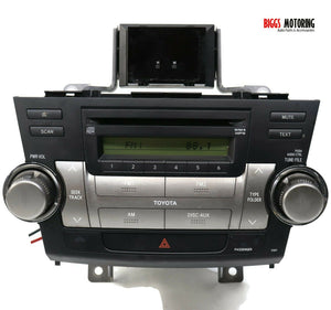 2008-2010 Toyota Highlander Radio Stereo WMA Mp3 Cd Player 86120-48E40-C0