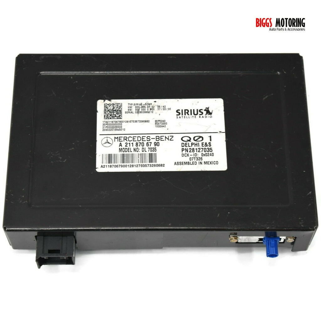 2003-2008 Mercedes Benz GL-Class Sirius Satellite Receiver Module A2118706790 - BIGGSMOTORING.COM