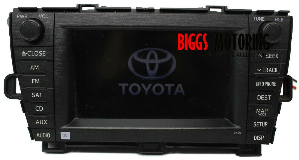 2010-2012 Toyota Prius JBL Navigation Radio Touch Screen CD Player 86120-47390