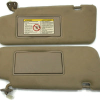 2003-2007 Nissan Murano Driver & Passenger t Side Sun Visor Tan - BIGGSMOTORING.COM