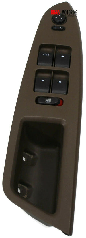 2006-2008 Chevy Impala Driver Left Side Power Window Master Switch Brown - BIGGSMOTORING.COM