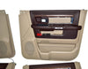 2010-2018 Oem Dodge Laramie 4 Pcs Door Panel Set Tan/Brown; Long Horn; Crew Cab