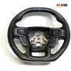 Fits 2015-2020 Ford F150 Carbon Fiber Custom Flat Bottom Steering Wheel