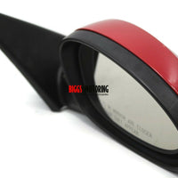 2006-2008 BMW 325i Passenger Right Side Power Door Mirror Red - BIGGSMOTORING.COM