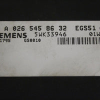 98-02 W163 ML320 ML430 TRANSMISSION CONTROL MODULE EGS 026 545 86 32