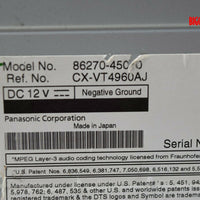 2011-2014 Toyota Sienna Rear Entertainment System Dvd Player 86270-45010