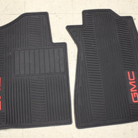 2007-2012 GMC SIERRA PREMIUM ALL WEATHER FRONT FLOOR MATS W/ GMC LOGO 19155813