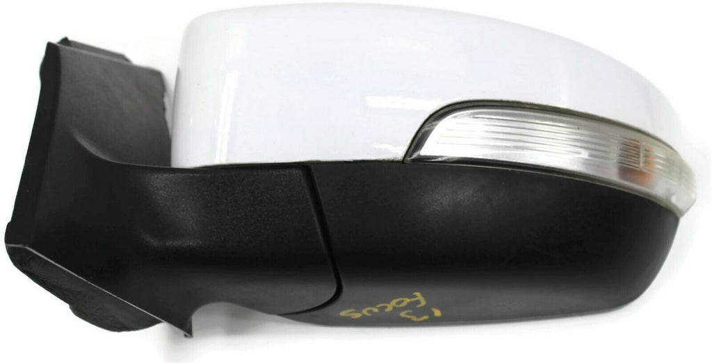 2012-2014 Ford Focus Left Driver Side Power Door Mirror White