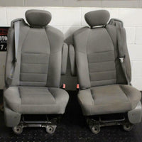 99-10 FORD F250 F350 FRONT JUMP SEATS GREY CLOTH 2005 RIGHT  & LEFT