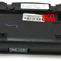 2000-2006 Mercedes Benz S430 S500 Ac Heater Climate Control Unit 220 830 11 85 - BIGGSMOTORING.COM