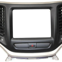 2014-2017 Jeep Cherokee Center Dash Radio Surround Bezel W/ Gold Trim