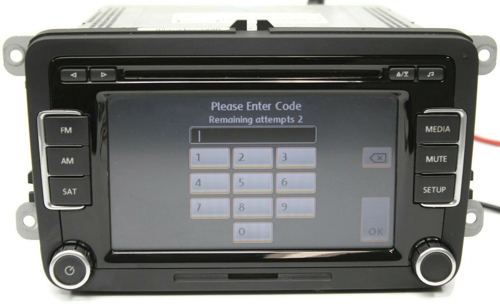 2010-2017 VW Jetta Radio Stereo Cd Player Touch Screen 1K0 035 180 AC + CODE