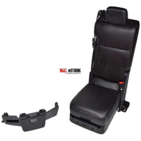 2011-2016 Ford F250 Center Console Jump Seat BLACK LEATHER Excellent Condition