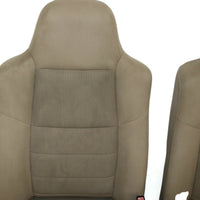 1999-2010 Ford F250 Passenger & Driver Side Front Seat Tan Cloth - BIGGSMOTORING.COM