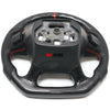 Fits 2014 Silverado Custom Carbon Fiber & Leather Flat Bottom Steering Wheel