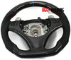 Fits BMW E90 335i Custom Carbon Fiber & Leather Flat Bottom Steering Wheel 07-11