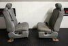 99-10 FORD F250 F350 FRONT JUMP SEATS GREY CLOTH 2005 RIGHT  & LEFT