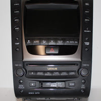 2006-2007 LEXUS GS350 RADIO CASSETTE CLIMATE CONTROL NAVIGATION DISPLAY SCREEN - BIGGSMOTORING.COM