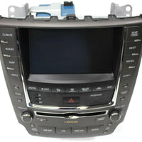 2008-2010 Lexus IS250 Radio Navigation Ac Control Cd Player Display Screen