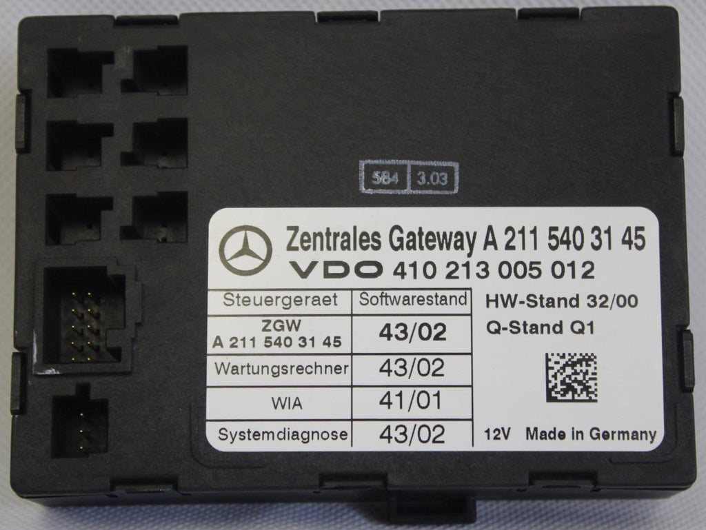 2003-2006 Mercedes Benz W211 E320 Zentrales Gateway Control Module A 211 540 31 - BIGGSMOTORING.COM