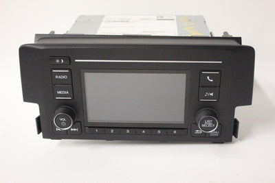 2016-2017 HONDA CIVIC RADIO STERO RECEIVER  TOUCH SCREEN 39100-TBA-A21