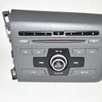 2012 HONDA CIVIC 28C6 RADIO STEREO CD PLAYER 39100-TR0-A314-M1