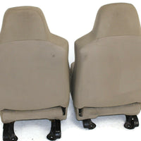 1999-2010 Ford F250 Passenger & Driver Side Front Seat Tan Cloth - BIGGSMOTORING.COM