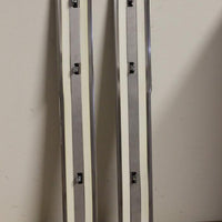 2007-2013 GM Door Sill Plates Brushed Stainless Steel Front W/ Logo