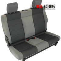 2007-2017 Jeep Wrangler JK 2Door Rear Bench Seat 2 Tone Gray Leather