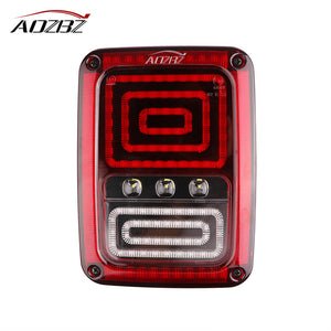 AOZBZ Rear Light 161pcs Snake Style LED Left Rear Reversing Brake Light Turn Signal Tail Light for 2007 - 2016 Jeep Wrangler JK