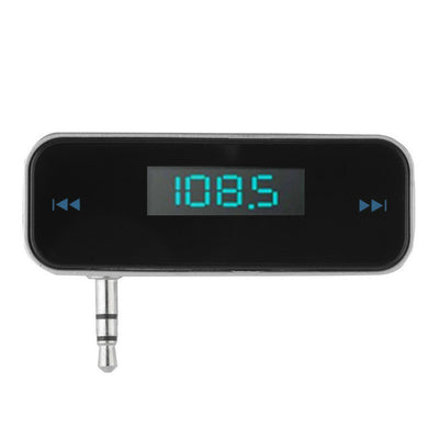Wireless 3.5mm Car FM Transmitter  with car charger with USB cable  mp3 mp4 cd dvd radio am fm  all mobile phone