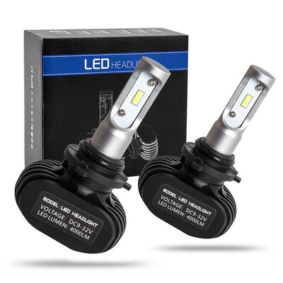 2PCS S1 H1 H11 H7 9005 9006 H4 Hi/lo  Car LED Headlight Bulbs25W 4000LM Chips CSP LED Headlights