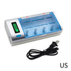 Universal LCD Smart Charger For 9V AA AAA C Ni MH Ni CD Rechargeable Batteries