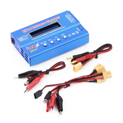 New Professional 80W DC 12-16V Multifunctional 1-6 Cells XT60 LiPo 1-15 NiMH Battery Original Digital Balance Charger Discharger