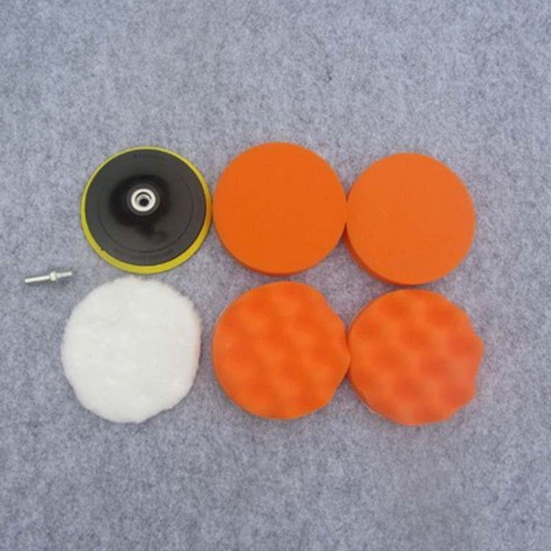 1set 4pc/7pc 4inch Polishing Buffing Pad Kit - BIGGSMOTORING.COM